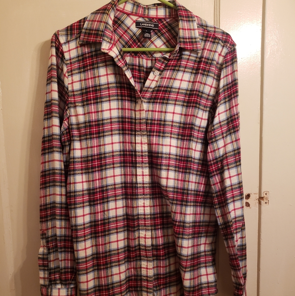 Lands End Women's Flannel size 8